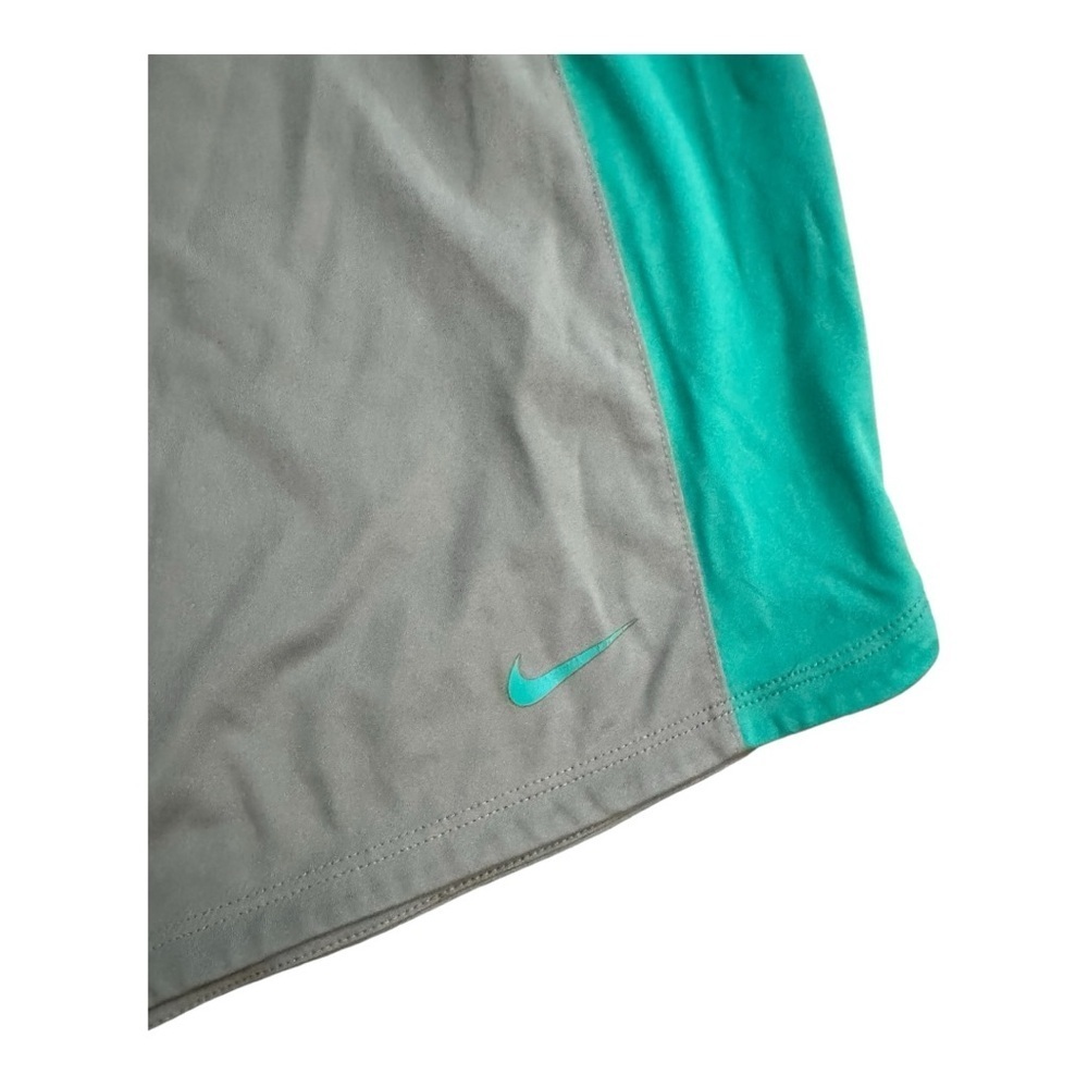 Nike Teal and Gray Sports Shorts - Picture 2 of 5